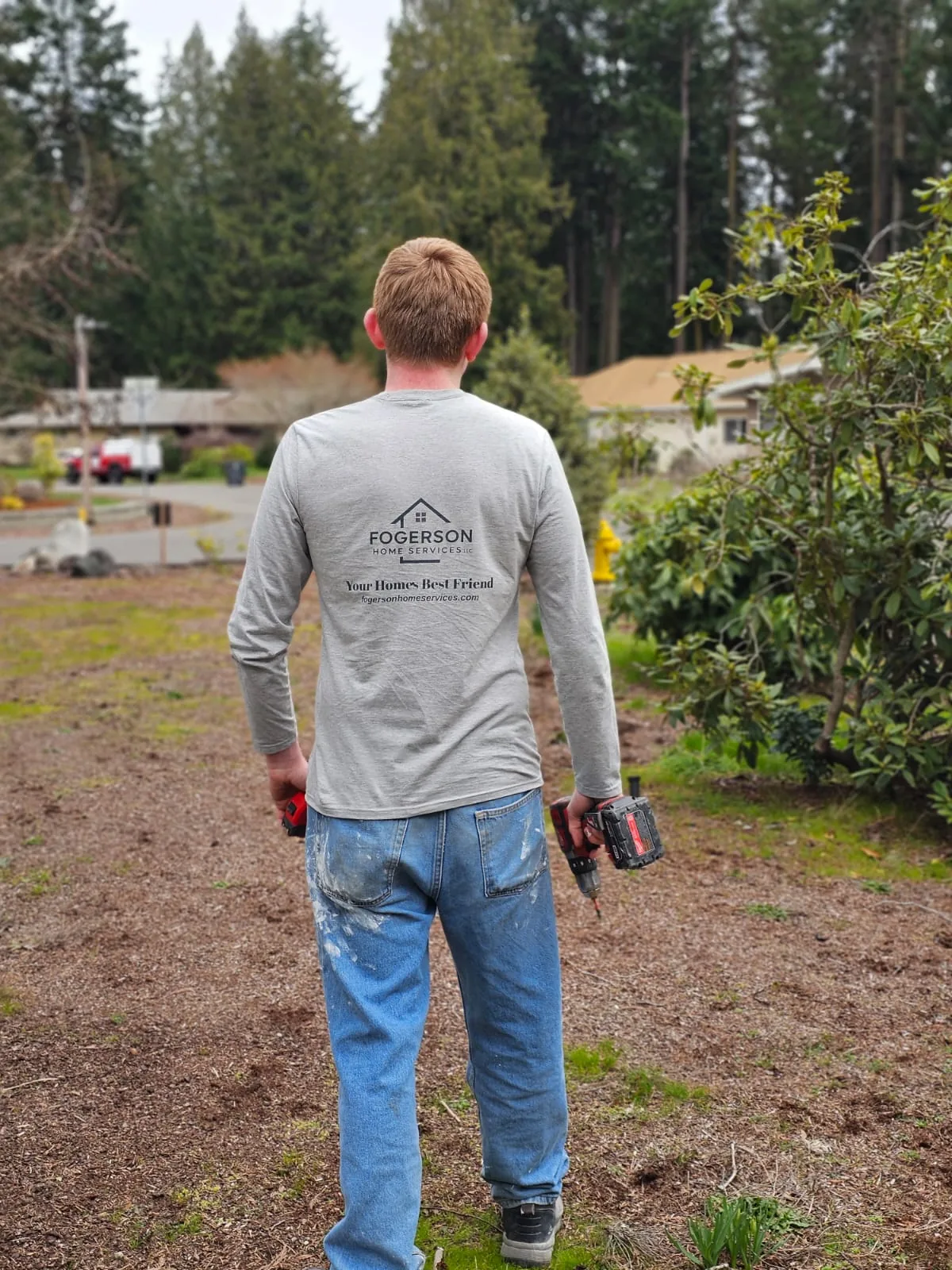 Fogerson Home Services contractor from behind